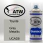 Preview: Toyota, Gray Metallic, UCAD8: 400ml Sprühdose, von ATW Autoteile West.